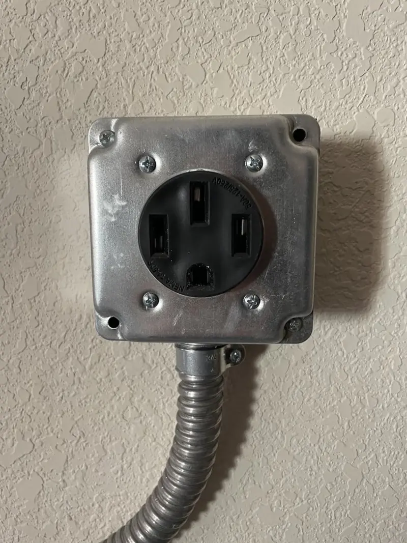 NEMA 14-50 outlet installed for Smart Home Electrical in Lake View